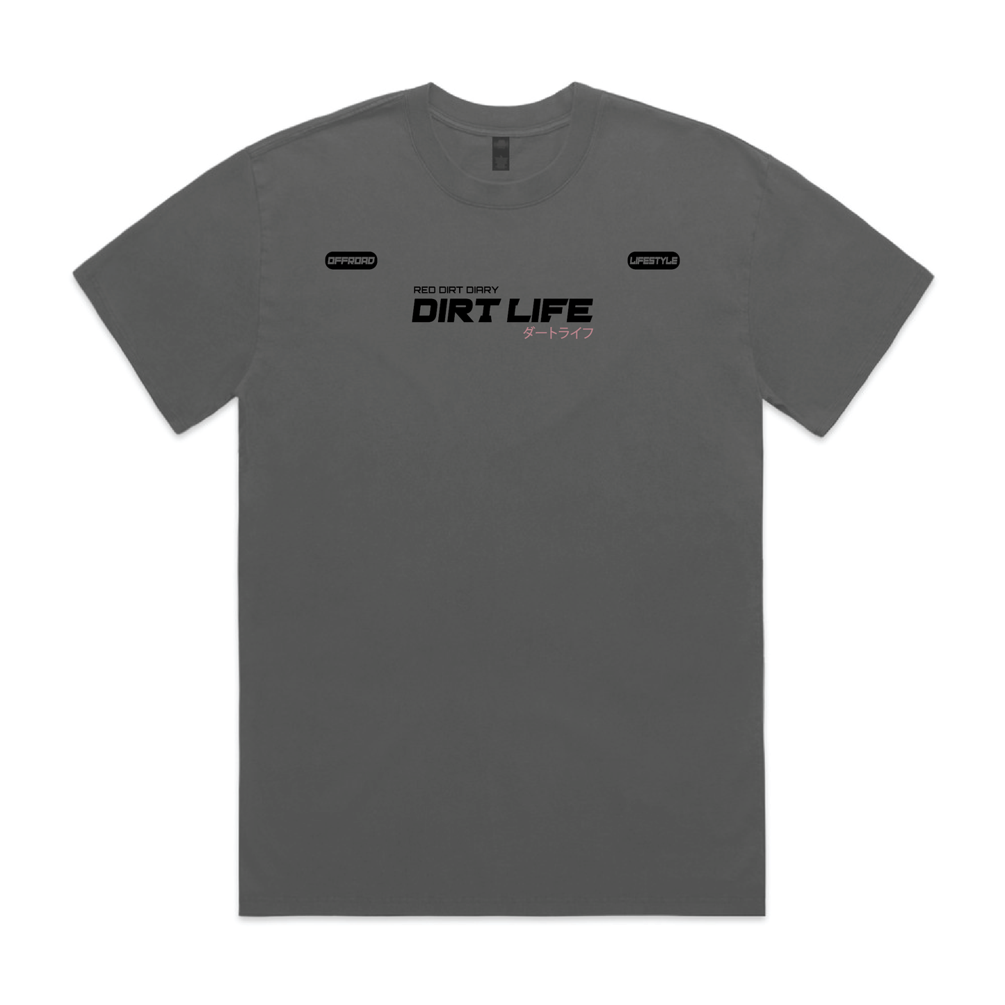 DIRT LIFE CRUISER TEE - WASHED GREY