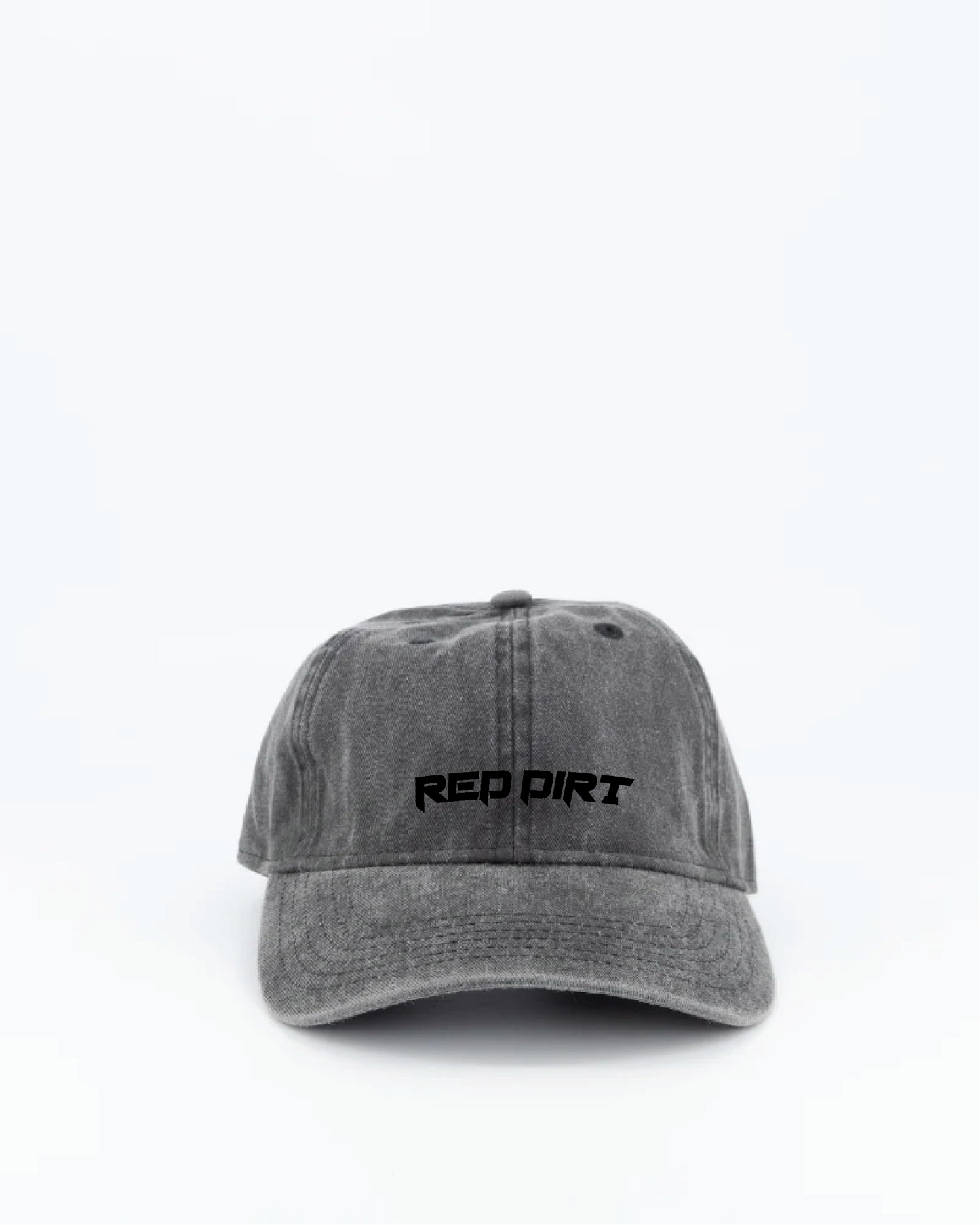 RED DIRT WASHED CAP - BLACK